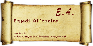 Enyedi Alfonzina névjegykártya